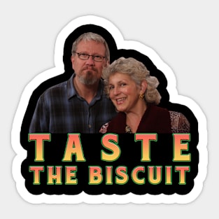 Taste the Biscuit  Retro Sticker